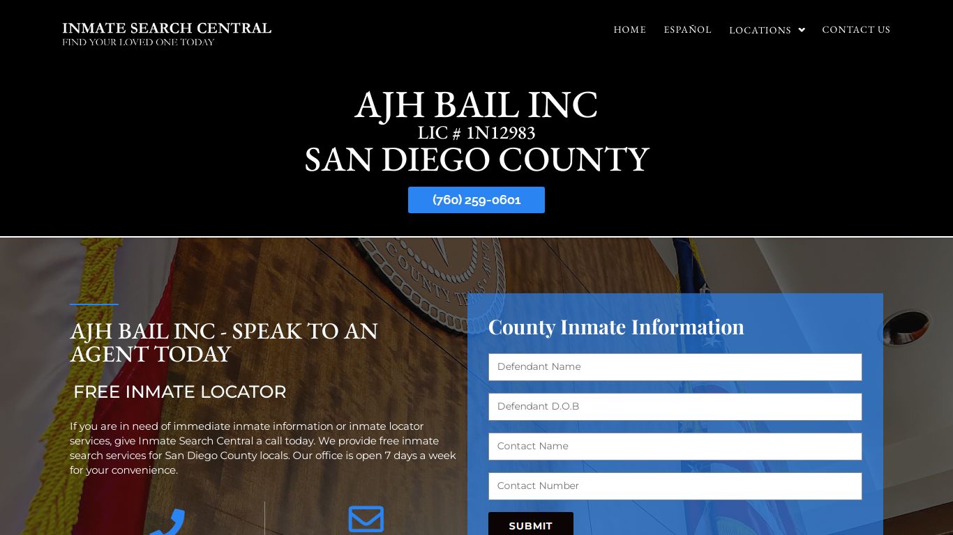 San Diego County - Inmate Search Central